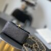 sy_no_8AED357CFFE7547BEAAE47D58EB508EC_3 Chanel Black & Gold Caviar Leather Classic CF Quilted Chain Bag