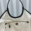 sy_no_8AFDB6627FE818767454F605F1CD1851_5 Black Smooth Leather Large Shoulder Tote