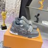 sy_no_8B43C66518A0BD4CDCFF6D63C883DBDE_1 Louis Vuitton LV Trainer Glacier Grey & Cement Grey Sneakers