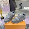 sy_no_8B43C66518A0BD4CDCFF6D63C883DBDE_2 Louis Vuitton LV Trainer Glacier Grey & Cement Grey Sneakers