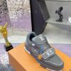 sy_no_8B43C66518A0BD4CDCFF6D63C883DBDE_4 Louis Vuitton LV Trainer Glacier Grey & Cement Grey Sneakers