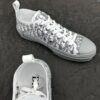Dior B23 Grey Oblique Transparent Low-Top Sneakers