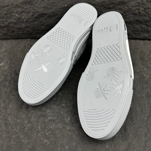 Dior B23 Grey Oblique Transparent Low-Top Sneakers