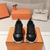 sy_no_8BCC96EFB0F87637E8985AE11A0DEBCC_1 Black Calf Leather & Suede Lightweight Sneakers