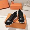 sy_no_8BCC96EFB0F87637E8985AE11A0DEBCC_4 Black Calf Leather & Suede Lightweight Sneakers