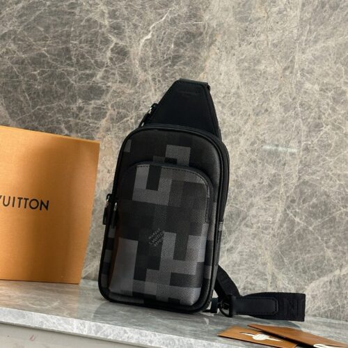 sy_no_8C729B278528CDD11658970328C83209_0 Sling Avenue XL Bag – Black Pixelated Damier
