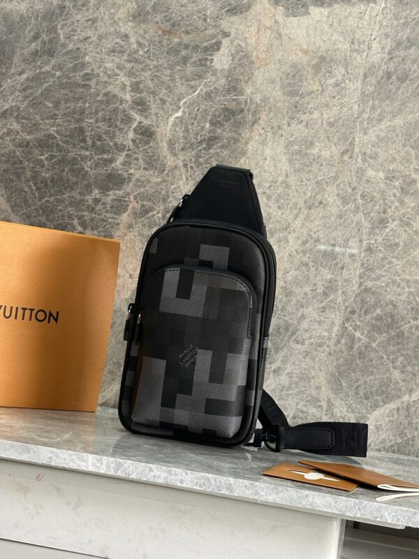 sy_no_8C729B278528CDD11658970328C83209_0 Sling Avenue XL Bag – Black Pixelated Damier