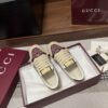 sy_no_8C90AA8000E7E284059C9DA0EA4D648F_2 Gucci Screener Burgundy Crystal GG Canvas & Beige Suede Sneaker