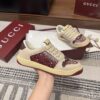 sy_no_8C90AA8000E7E284059C9DA0EA4D648F_4 Gucci Screener Burgundy Crystal GG Canvas & Beige Suede Sneaker