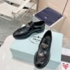 sy_no_8CC69B729E31E00840D71A5D6AD9EFBD_2 Black Glossy Leather Classic Flat Loafers