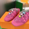 sy_no_8CE7D8C127570DD9E4F716017DFAC956_6 Louis Vuitton Pink Monogram Denim Flower Sneaker Mules