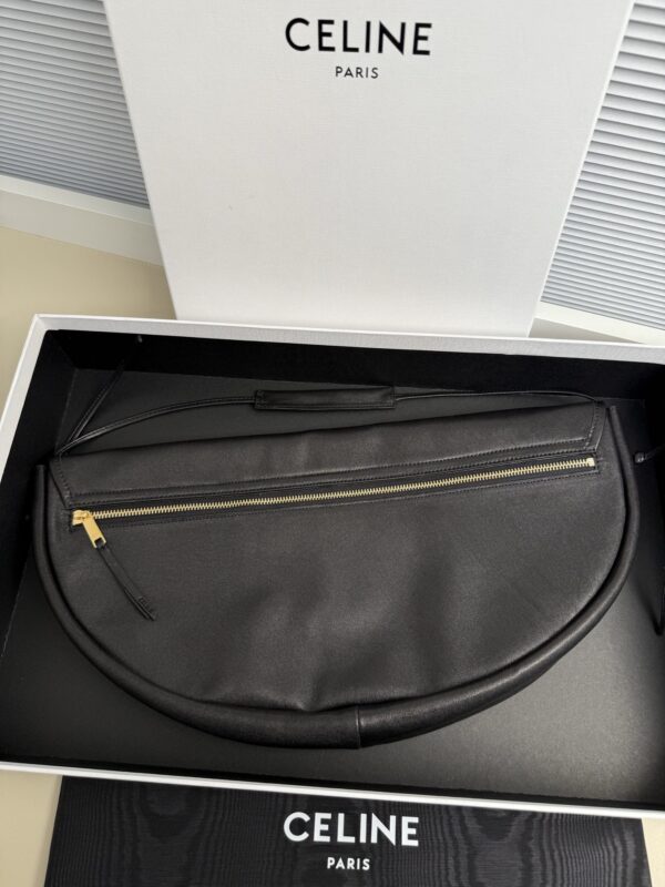 CELINE Soft Triomphe Half-Moon Bag
