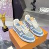 Louis Vuitton LV Trainer Maxi Washed Blue Denim Monogram Sneakers