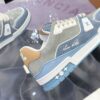 Louis Vuitton LV Trainer Maxi Washed Blue Denim Monogram Sneakers