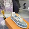 Louis Vuitton LV Trainer Maxi Washed Blue Denim Monogram Sneakers