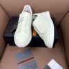 sy_no_8E1A3F917809E6A7942E9329623205E1_4 Off-White & Glacier White Textured Leather Slip-On Sneakers
