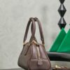 Miu Miu Women’s Arcadie Calfskin Bowling Bag – Vintage-Style Shell Bag (Suitable for Commuting; Shoulder, Crossbody, or Hand-Carry)