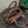 Miu Miu Women’s Arcadie Calfskin Bowling Bag – Vintage-Style Shell Bag (Suitable for Commuting; Shoulder, Crossbody, or Hand-Carry)
