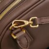 Miu Miu Women’s Arcadie Calfskin Bowling Bag – Vintage-Style Shell Bag (Suitable for Commuting; Shoulder, Crossbody, or Hand-Carry)