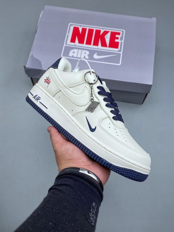 sy_no_8E95E1BDE2236D9E548A0A1A8FE13D67_0 Nike Air Force 1 Low Custom Concept – Sail & Navy Streetwear Edition