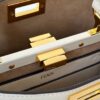 Fendi Peekaboo Small Handbag – White Calfskin