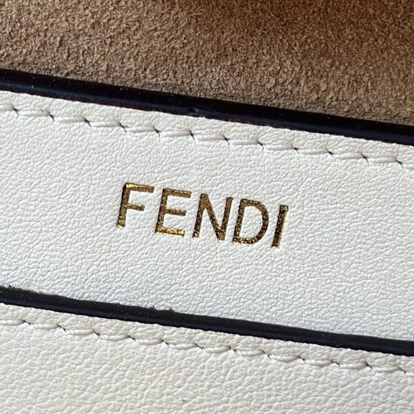 Fendi Peekaboo Small Handbag – White Calfskin