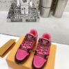 sy_no_8F11C2A627D855EFB9F234024A6CFDC7_2 Louis Vuitton LV Trainer Hot Pink & Brown Rhinestone Retro Sneakers