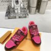 sy_no_8F11C2A627D855EFB9F234024A6CFDC7_3 Louis Vuitton LV Trainer Hot Pink & Brown Rhinestone Retro Sneakers