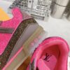 sy_no_8F11C2A627D855EFB9F234024A6CFDC7_8 Louis Vuitton LV Trainer Hot Pink & Brown Rhinestone Retro Sneakers