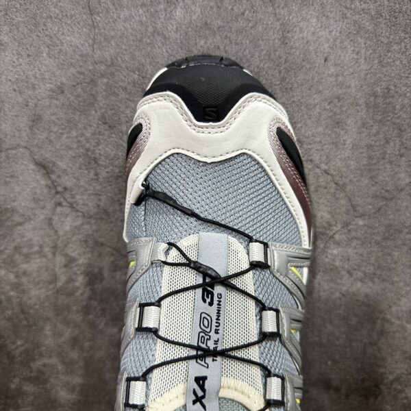 Salomon XA PRO 3D Grey, Blue, Burgundy & Neon Yellow Trail Running Shoes