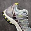 Salomon XA PRO 3D Grey, Blue, Burgundy & Neon Yellow Trail Running Shoes