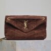 sy_no_8F7A9ABF92664777A513592C89E3D94C_0 YSL Loulou 29cm Shoulder Bag – Brown Suede