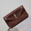 sy_no_8F7A9ABF92664777A513592C89E3D94C_1 YSL Loulou 29cm Shoulder Bag – Brown Suede