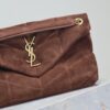 sy_no_8F7A9ABF92664777A513592C89E3D94C_2 YSL Loulou 29cm Shoulder Bag – Brown Suede