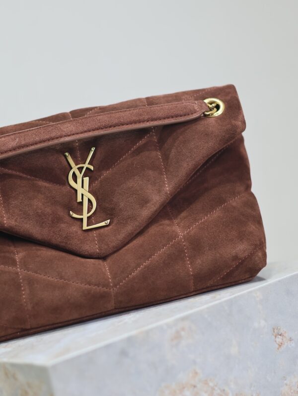 sy_no_8F7A9ABF92664777A513592C89E3D94C_2 YSL Loulou 29cm Shoulder Bag – Brown Suede