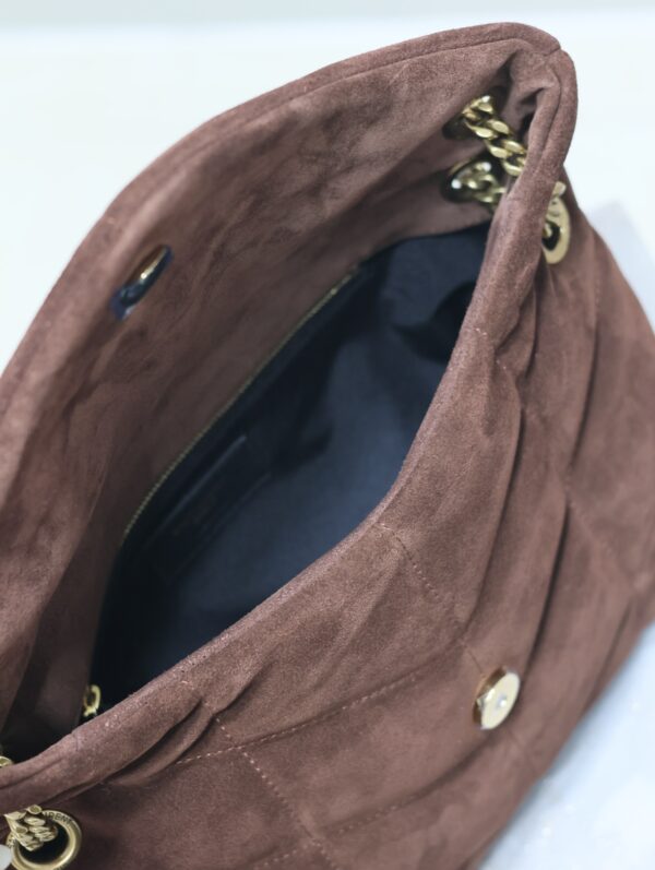 sy_no_8F7A9ABF92664777A513592C89E3D94C_8 YSL Loulou 29cm Shoulder Bag – Brown Suede