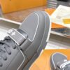 sy_no_905E3339459F06258EA362276D68A499_5 Louis Vuitton LV Trainer Dark Charcoal Grey & White Contrast Sneakers