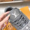 sy_no_905E3339459F06258EA362276D68A499_6 Louis Vuitton LV Trainer Dark Charcoal Grey & White Contrast Sneakers