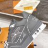 sy_no_905E3339459F06258EA362276D68A499_7 Louis Vuitton LV Trainer Dark Charcoal Grey & White Contrast Sneakers