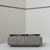 Fendi Baguette Handbag – Gray Lambskin