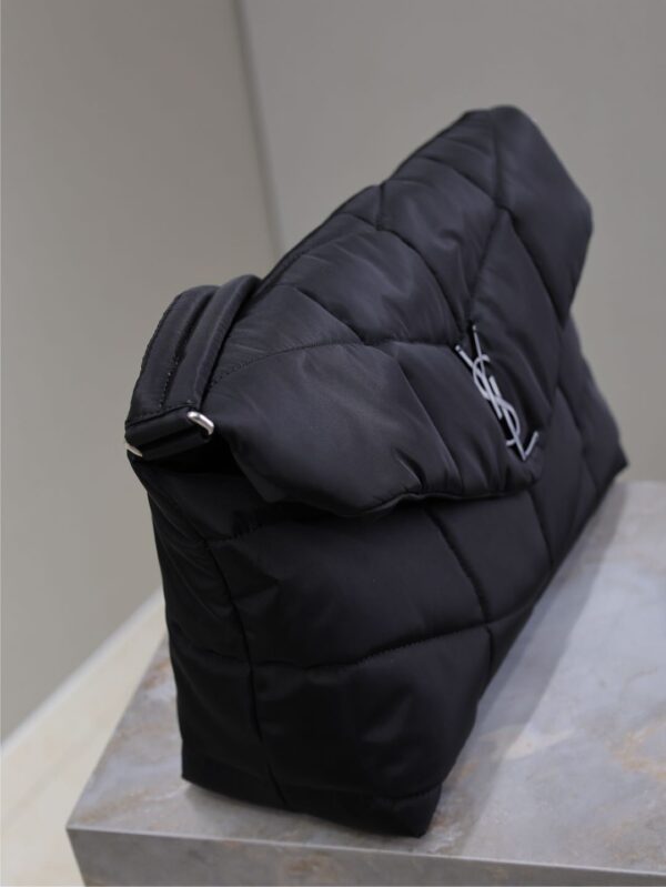 sy_no_907DE7D29CD7E4E725CF31194601A8E8_4 YSL Loulou Puffer Nylon Shoulder Bag – Black