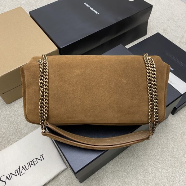 sy_no_90CC6290EB0EA9A4B8A4C103013D4815_1 Calypso 30cm Chain Bag – Caramel Suede Leather