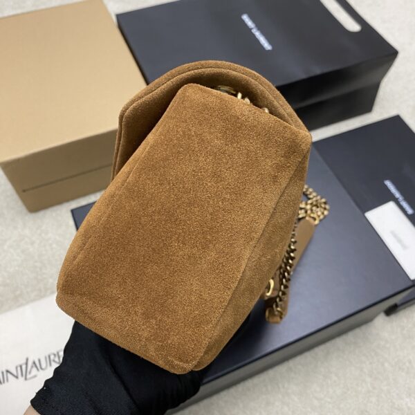 sy_no_90CC6290EB0EA9A4B8A4C103013D4815_2 Calypso 30cm Chain Bag – Caramel Suede Leather