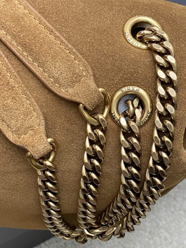 sy_no_90CC6290EB0EA9A4B8A4C103013D4815_5 Calypso 30cm Chain Bag – Caramel Suede Leather