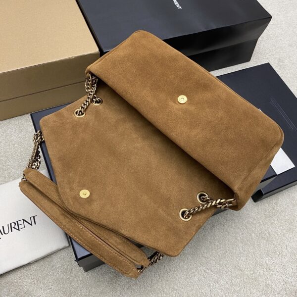 sy_no_90CC6290EB0EA9A4B8A4C103013D4815_6 Calypso 30cm Chain Bag – Caramel Suede Leather