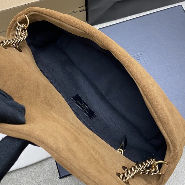 sy_no_90CC6290EB0EA9A4B8A4C103013D4815_7 Calypso 30cm Chain Bag – Caramel Suede Leather