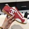 Chanel Low-Top Sneakers in Bright Red