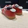 Chanel Low-Top Sneakers in Bright Red