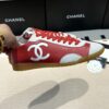 Chanel Low-Top Sneakers in Bright Red