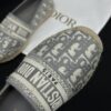 Dior Granville Grey Oblique Embroidered Espadrille Shoes